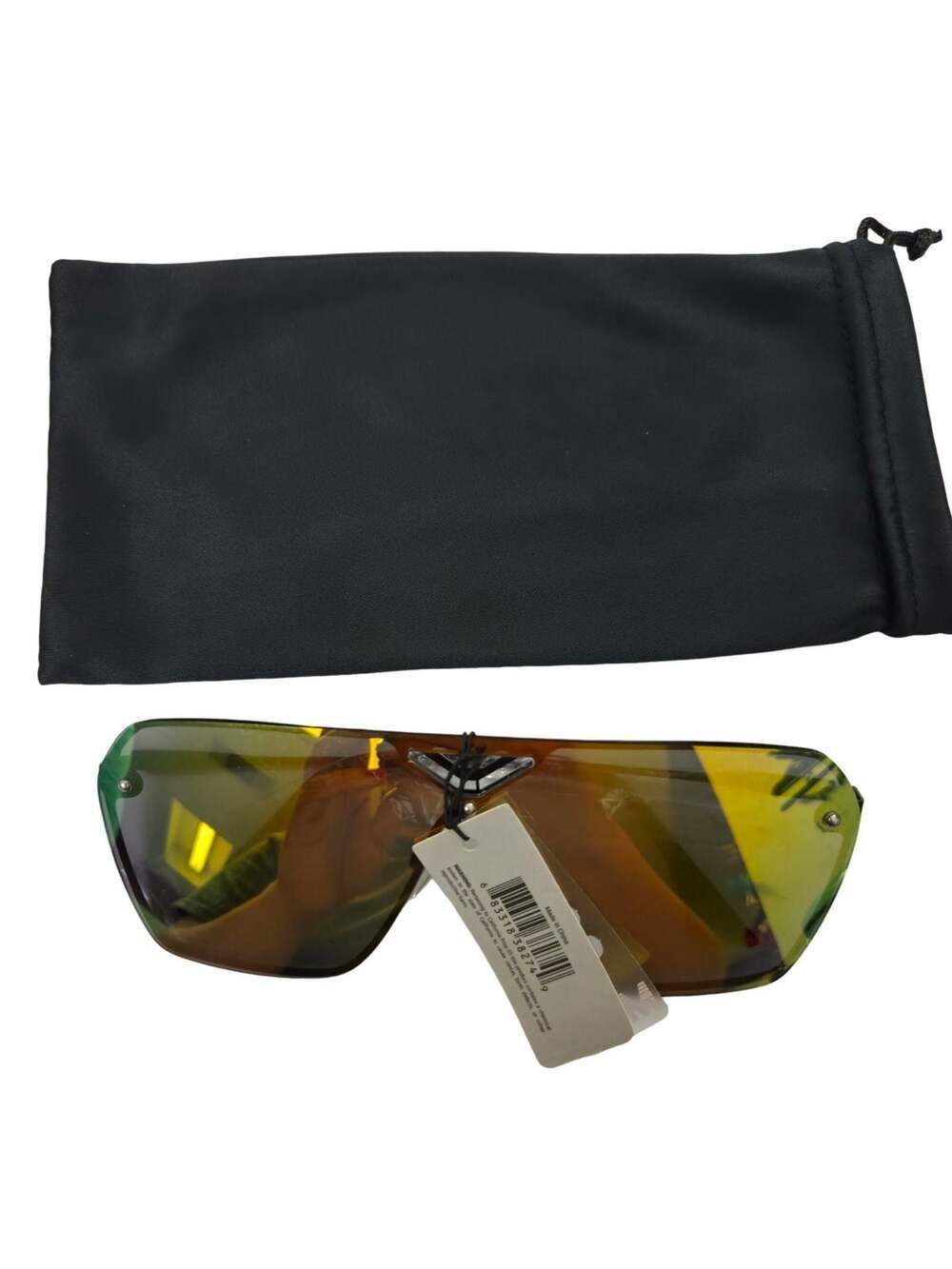 MKA Oversized Shield Mirrored Sunglasses